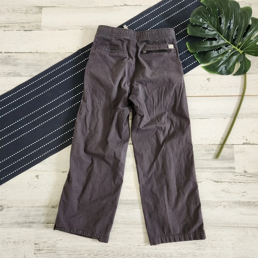 Vuori Ripstop Cropped Wide Leg Pants Charcoal Size XS